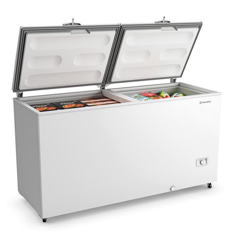Freezer Horizontal 543 Litros MetalFrio Chest Dupla Ação Branco